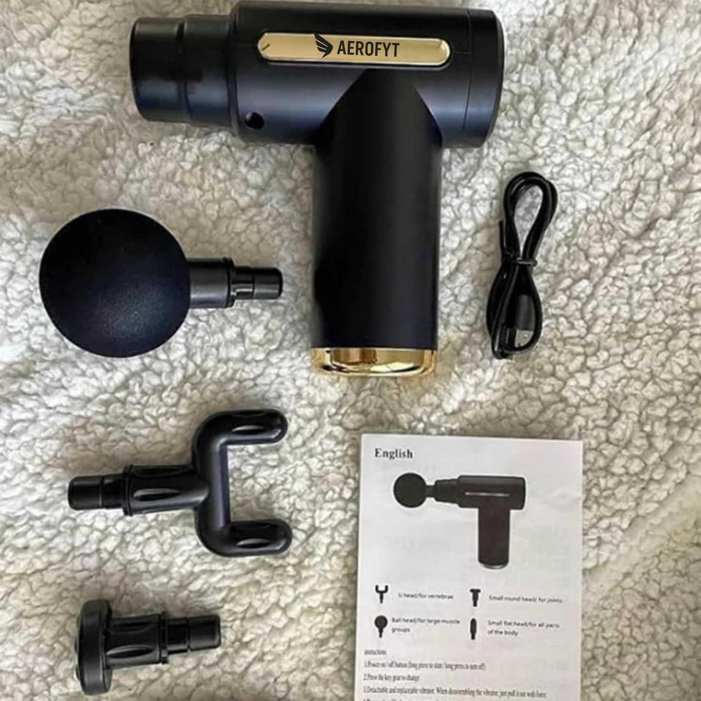 Aerofyt PulseGun  β Elite Deep Tissue Massager & Muscle Recovery Tool
