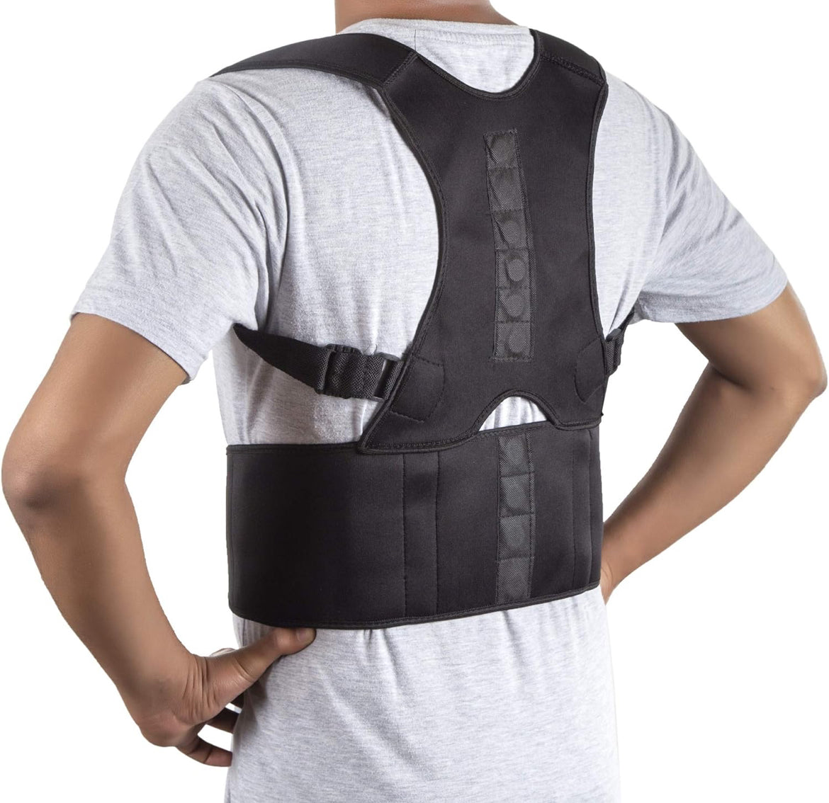 Aerofyt AuFlex Magnetic Posture Corrector Belt – Back & Shoulder Support for Men & Women