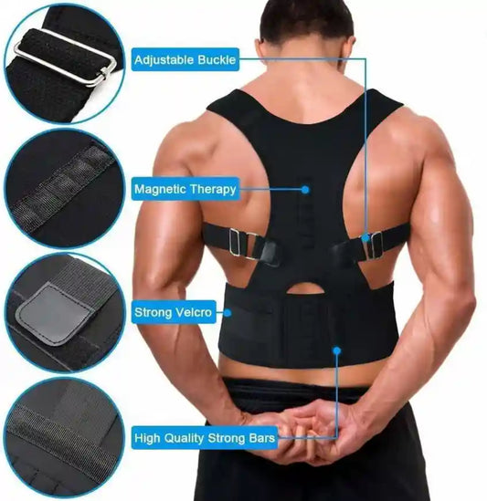 Aerofyt AuFlex Magnetic Posture Corrector Belt – Back & Shoulder Support for Men & Women