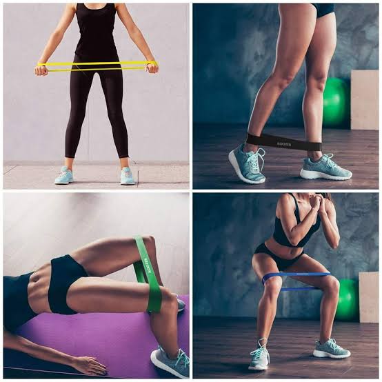 Aerofyt 5-in-1 Resistance Loop Bands Set – Home Workout Essential for Squats, Glutes, Legs & Rehab