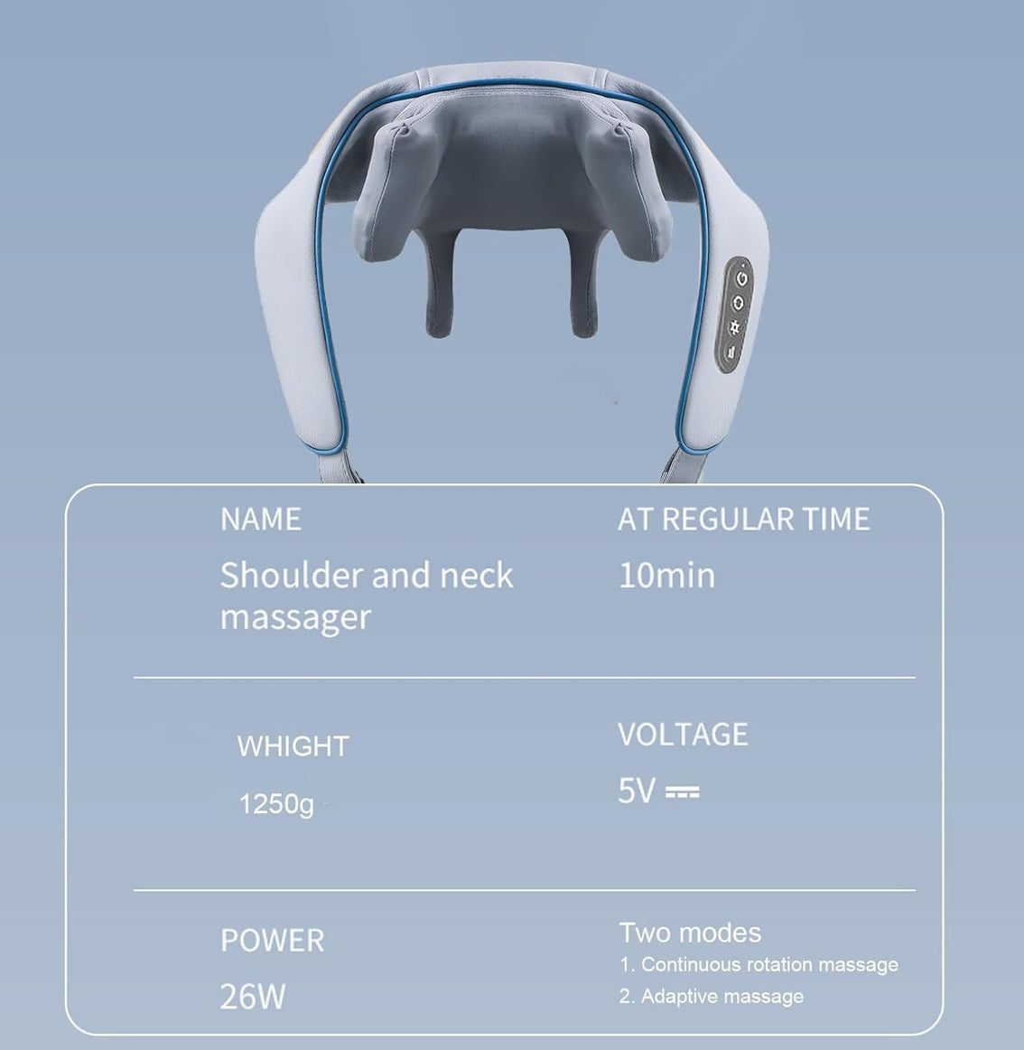 Aerofyt 6D Kneading Neck & Shoulder Massager – Deep Tissue Relief with Heat & Strap Design