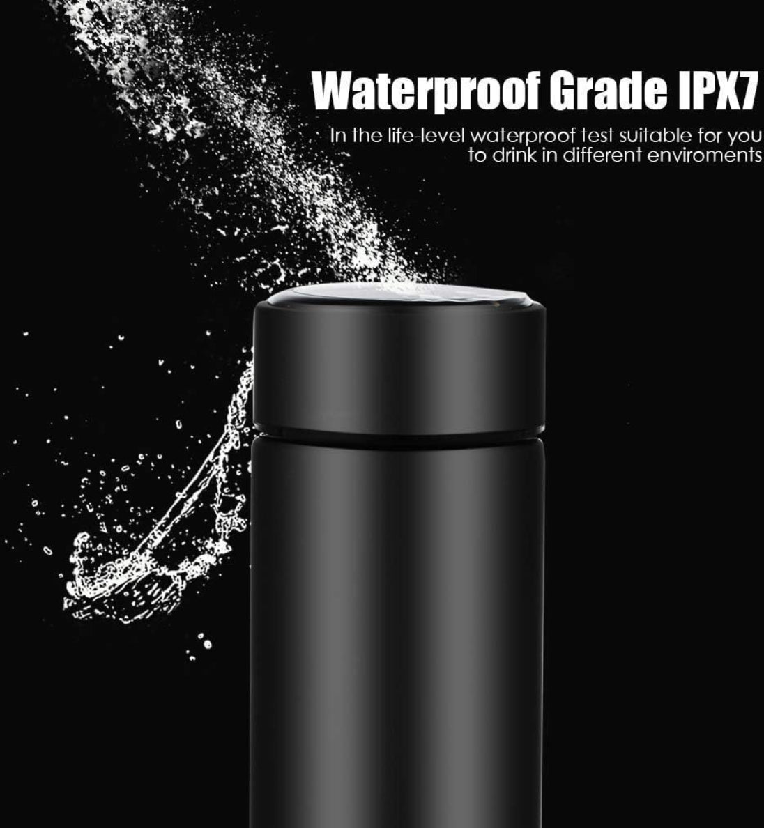 Aerofyt SmartSip™ LED Temp Display Thermos – 24Hr Hot & Cold Vacuum Bottle