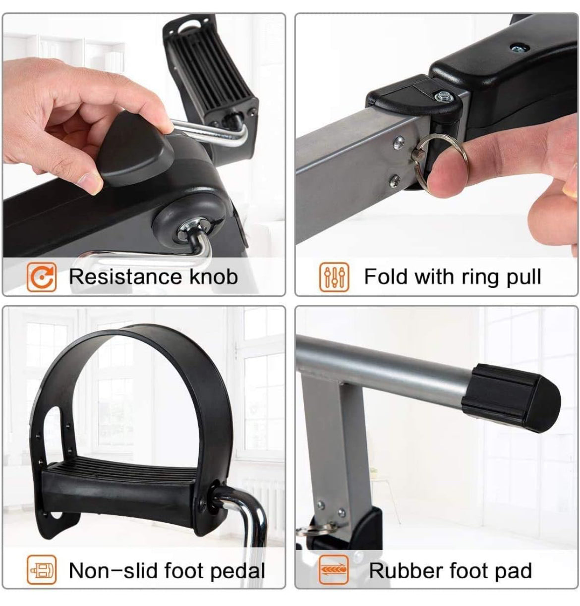 AeroFyt Mini Pedal Exerciser – Compact Cycle for Arms & Legs with LCD Display