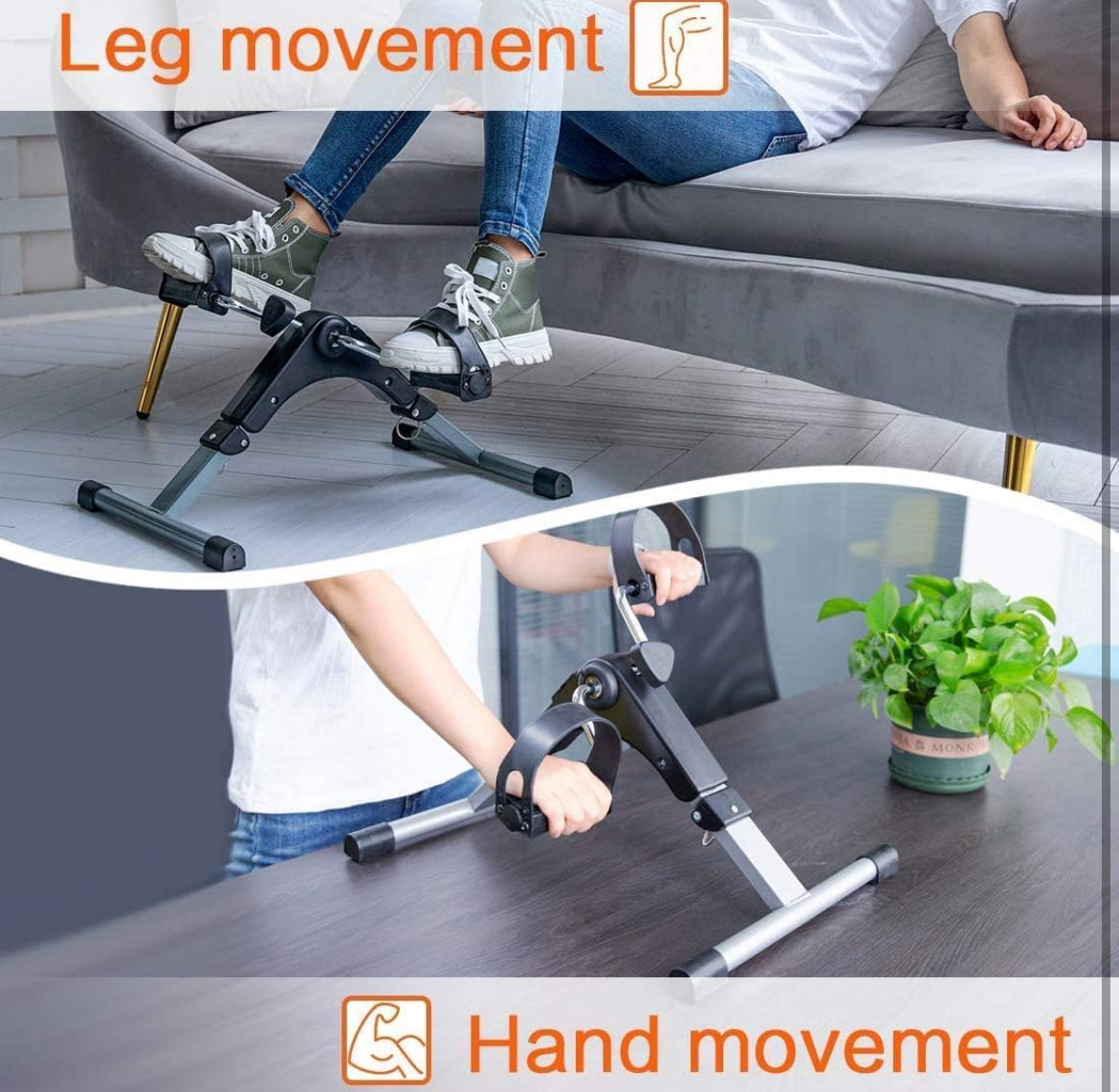 AeroFyt Mini Pedal Exerciser – Compact Cycle for Arms & Legs with LCD Display