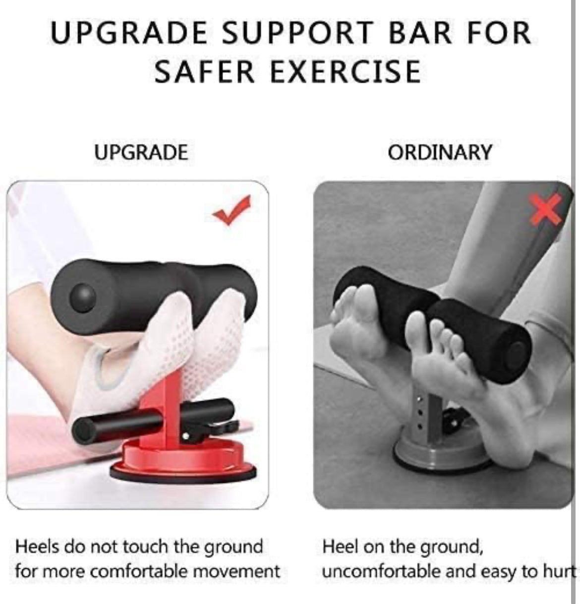 AeroFyt CoreFix Sit-Up Assistant – Adjustable Suction Bar for Abs & Home Workouts