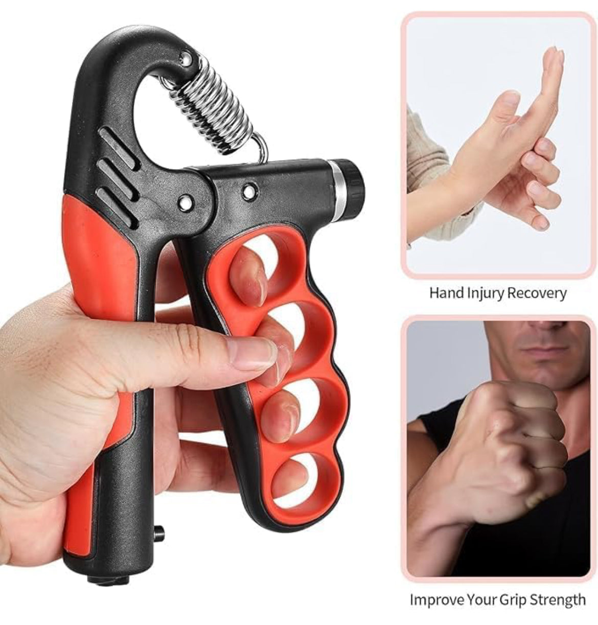 AeroFyt PowerGrip Pro – 5kg to 100kg Adjustable Hand Grip Strengthener with Counter