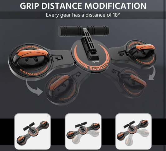 AeroFyt 3-in-1 Foldable Push-Up Board Pro – Full Body Home Workout System