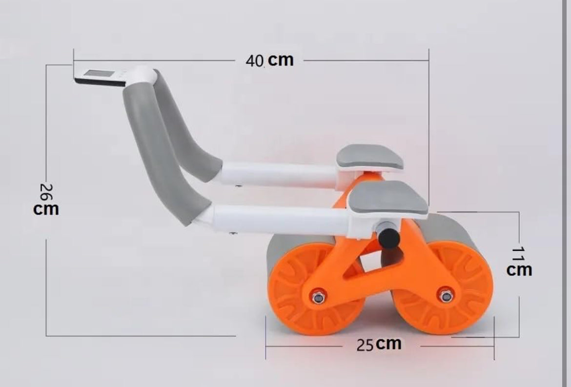 AeroFyt CORE BLAZE -Smart Ab Roller Pro – Dual-Wheel Core Trainer with Elbow Support & Digital Timer