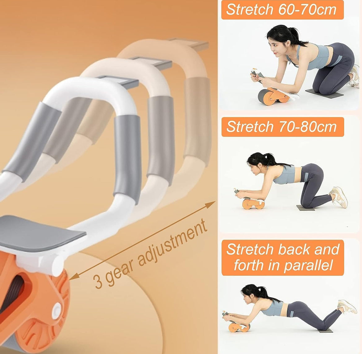AeroFyt CORE BLAZE -Smart Ab Roller Pro – Dual-Wheel Core Trainer with Elbow Support & Digital Timer