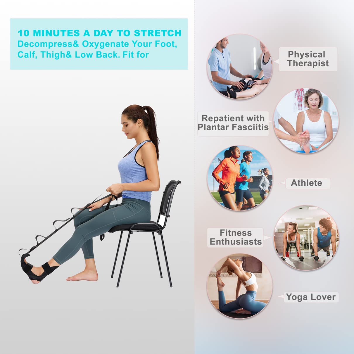Aerofyt FlexiStretch Foot & Leg Stretcher Belt – Boost Mobility & Relieve Pain